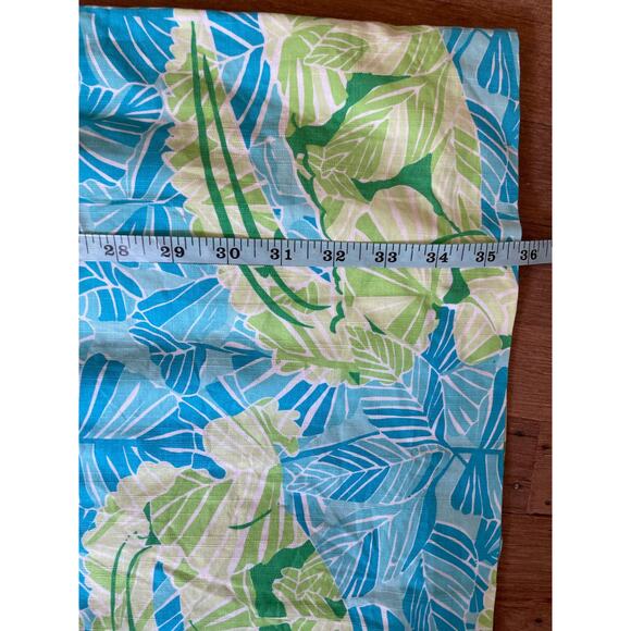 Lilly Pulitzer Pink Label Size 2 Blue & Green Leaf Halter Dress - Picture 12 of 12